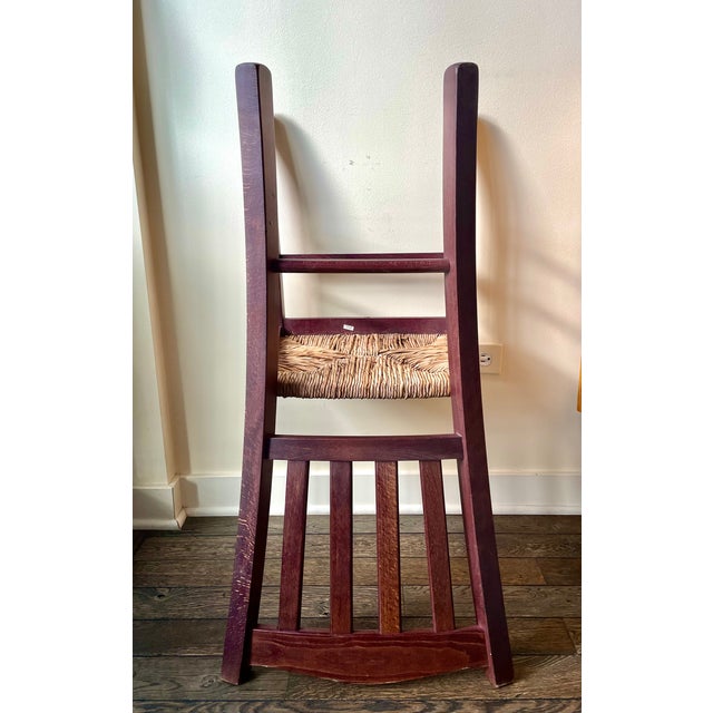 Rustic 1950s Vintage Italian Rustic Country Chair For Sale - Image 3 of 4
