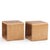 Contemporary Pair of Contemporary Cube Tables in Cerused Oak, C. 1990 For Sale - Image 3 of 6