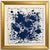 Authentic Original Framed Hermès Blue Abstract Splash Art Print in Gold Frame Contemporary Modern Wall Art Advertisement For Sale In Miami - Image 6 of 6