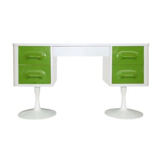 Retro Broyhill Premier Raymond Loewy Style Atomic Desk For Sale