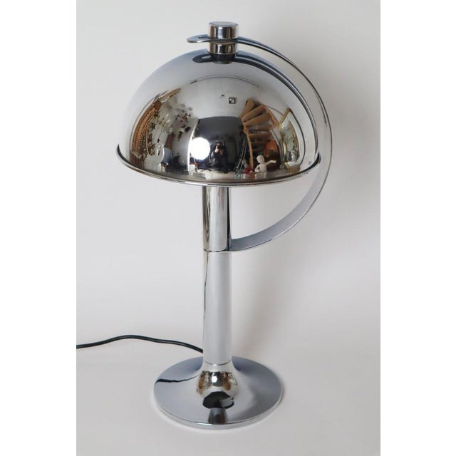 Mid-Century Modern Chrome Table Lamp from Florian Schulz, Germany, 1970s For Sale - Image 8 of 18