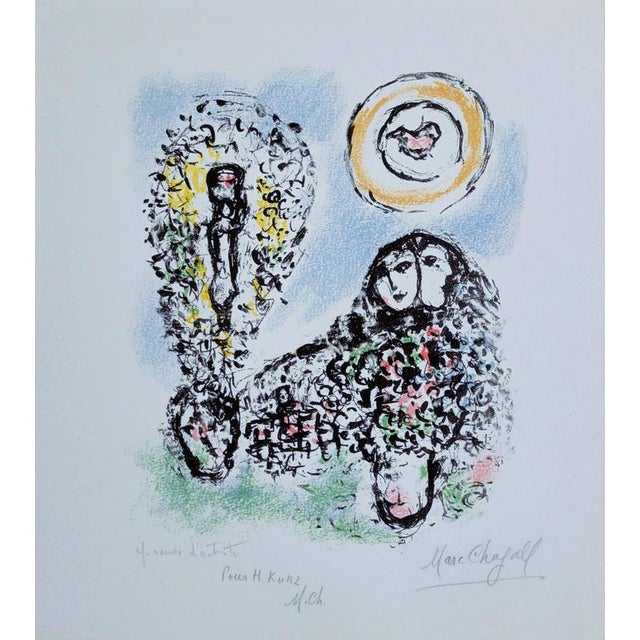 1960s Marc Chagall, Putting It Into Words, 1969, Lithograph on Paper For Sale - Image 5 of 6