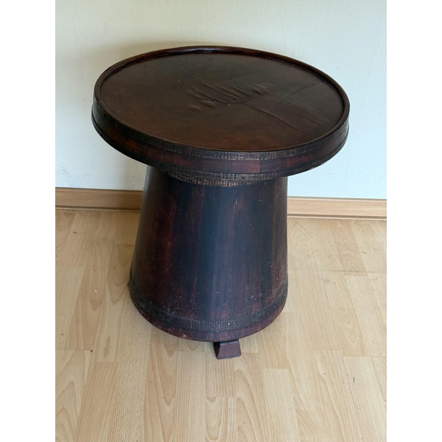 Brown Vintage Keg Bar Cabinet, 1950s For Sale - Image 8 of 15