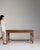 Extending walnut trestle table in Rich Walnut Brown. The rich walnut brown surface highlights pull-apart extension leaves,...