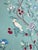 Chinoiserie Hand Painted Dusty Blue Chinoiserie Floral & Bird Mural 4-Panel Set For Sale - Image 3 of 5