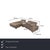 Here you get a corner sofa from the 1401 series by the German manufacturer Himolla, whose taupe-colored leather adds a...