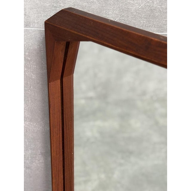 Brown Wall Mirror, 1960s For Sale - Image 4 of 6