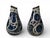Mid-Century Modern 1950s Pair Vases Gouda Pottery Bleu Du Paris, Royal Zuid Holland MCM For Sale - Image 3 of 11