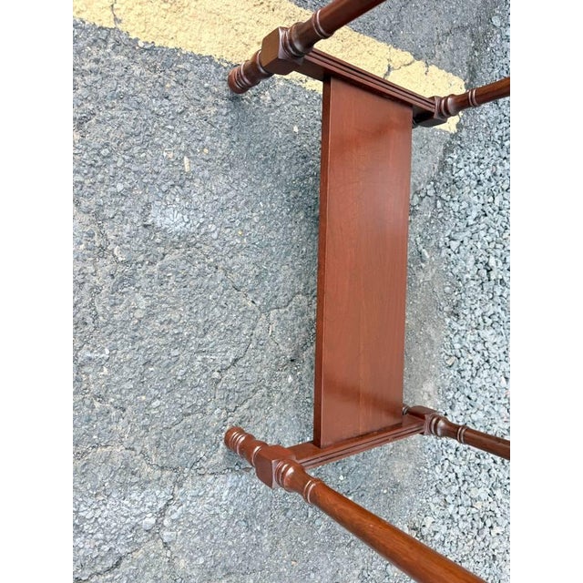 Brown Vintage Solid Wood 1-Drawer Console Table For Sale - Image 8 of 14