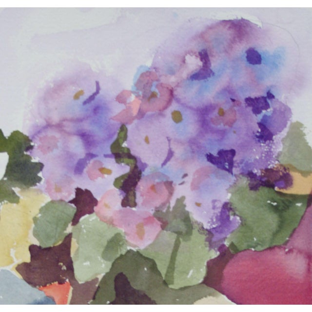 American Primroses and Fruit Still Life by Les Anderson For Sale - Image 3 of 4