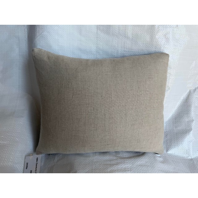 Textile 18th Century French Aubusson Floral Pillow For Sale - Image 7 of 7