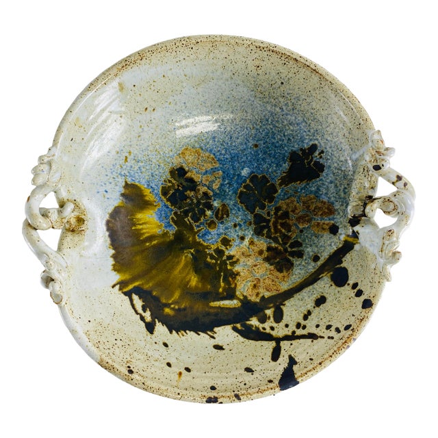 Mid-Century Vintage Studio Pottery Handmade Bowl For Sale