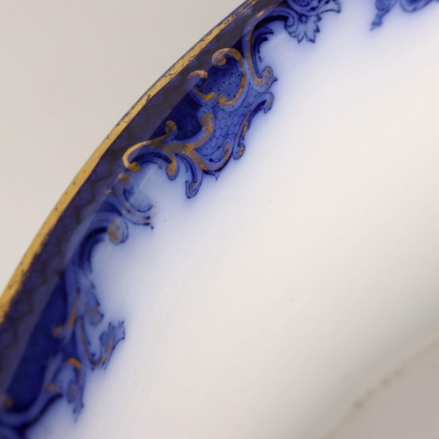 Flow Blue Porcelain Jug with Basin, Set of 2 For Sale - Image 13 of 14
