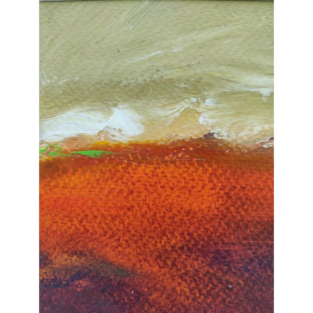 2020s "Waiting for the Green Flash" Contemporary Original Abstract Seascape Acrylic Painting For Sale - Image 5 of 10