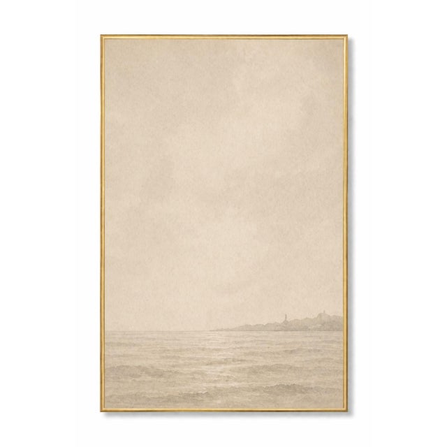 Coastal Horizon Series, Minimal Sailboat Seascape Art Prints, 24" × 36" (Set of 3) For Sale In Buffalo - Image 6 of 10