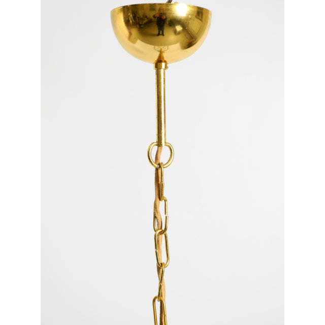 Large Brass Pendant Light with Large Round Glass Plates, 1960s For Sale - Image 18 of 18