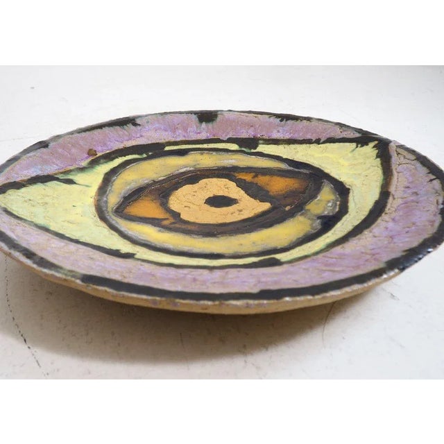 Large Danish Enamel Stoneware by Astrid Grundvig For Sale - Image 3 of 8