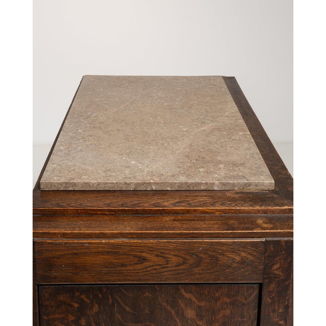 Wood 19th Century France Art Deco Brown Wood Chests of Drawers For Sale - Image 7 of 10