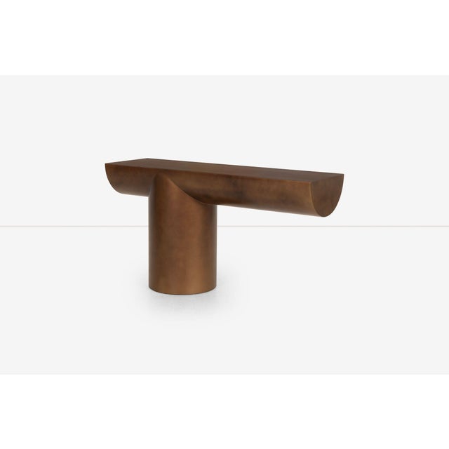 1970s Copy - J. Wade Beam for Brueton "Tee" Console Table 1970's For Sale - Image 5 of 11