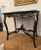 Antique Table Marble Topped Italian Accent Table, Turtle Shaped, Black and Gilt For Sale - Image 9 of 13