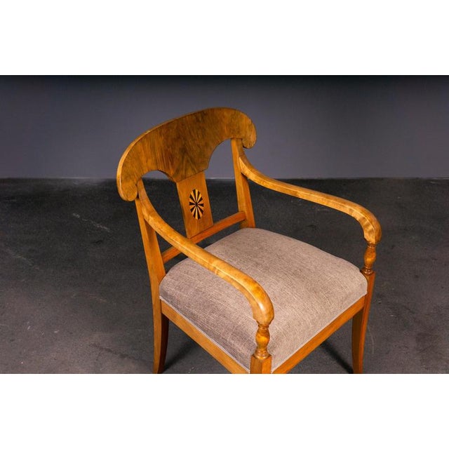 Biedermeier Style Chairs, Early 20th Century, Set of 3 For Sale - Image 12 of 18