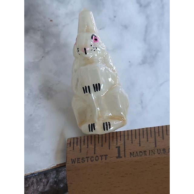 Mid-Century European Glass Rabbit Clip Ornament For Sale - Image 9 of 10