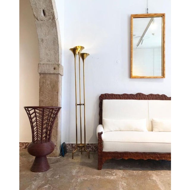 1970s Decorative Rattan Vase, 1970s For Sale - Image 5 of 6