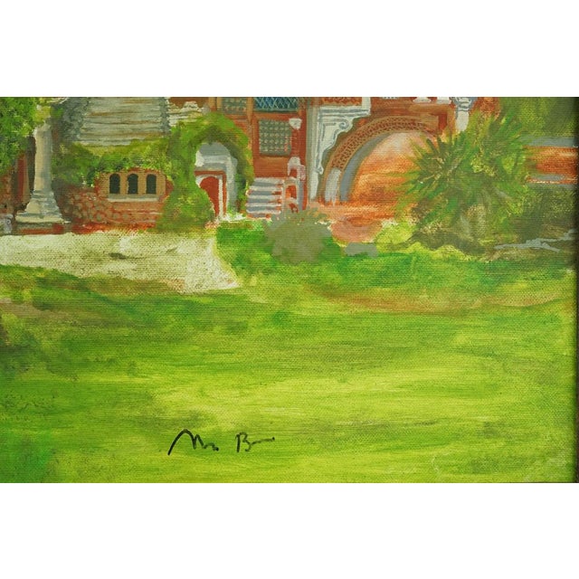 The Casina Delle Civette, Museum at Villa Torlonia, Rome, 20th Century, Oil on Canvas For Sale - Image 9 of 18