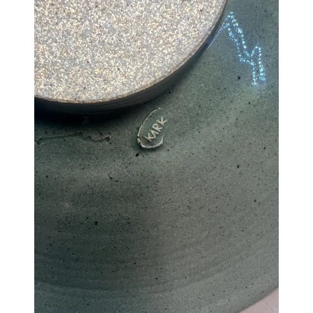1980s California Studio Pottery Charger Centerpiece by Bruno Kark For Sale In San Francisco - Image 6 of 8