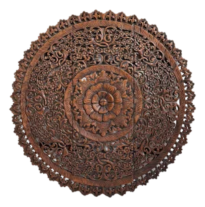 Carved Wood Medallion
