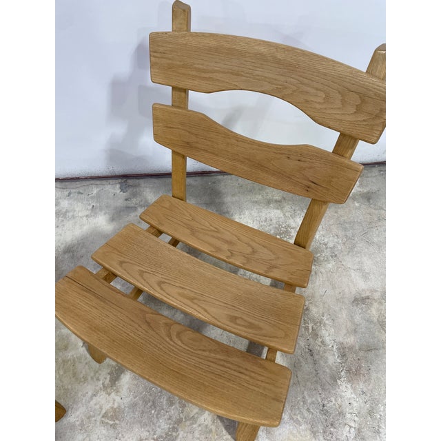 Wood Pair of Dittmann & Co Brutalist Fireplace Oak Danish Modern Chairs For Sale - Image 7 of 10