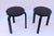 Black Model 60 Stools by Alvar Aalto for Artek, 2015, Set of 6 For Sale - Image 3 of 18