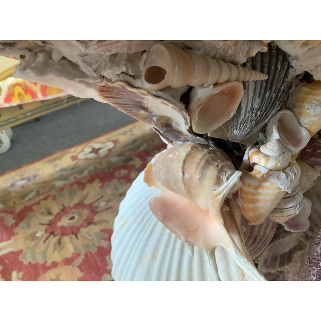 20th Century Shell Encrusted Table For Sale - Image 9 of 15