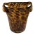 Vintage Christian Dior Hand Blown Glass Faux Tortoiseshell Wine Cooler Champagne Bucket For Sale