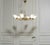 Mid-Century Modern Brass Chandelier, Sweden, 1950s For Sale - Image 3 of 9