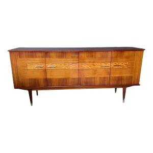 Newly Refinished French Mahogany Sideboard/Credenza, Circa 1960's.
