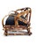 Vintage Boho 5-Strand Tortoise Shell Rattan Sofa & Chair - 2 Piece Set For Sale - Image 4 of 12
