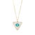 Early 21st Century Gold Plated Turquoise Evil Eye Chakra Necklace For Sale - Image 5 of 7