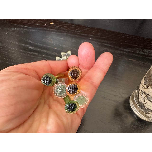 Hand Blown Glass Cocktail Muddler Drink Stirrer Swizzle Sticks For Sale - Image 13 of 18