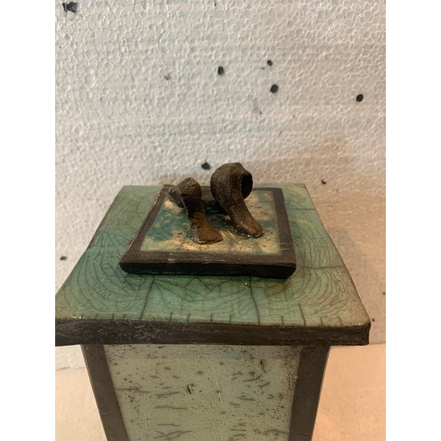 Rectangular Box in Glazed Ceramic by J Gallart For Sale - Image 5 of 12