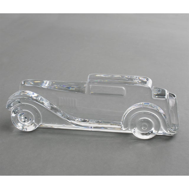 Daum Crystal Marly Car Relief Decorative Paperweight Sculpture For Sale - Image 12 of 12