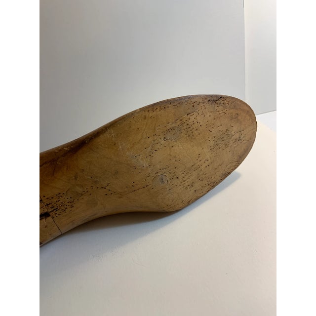 Wood Antique Maple Shoe Form For Sale - Image 7 of 8