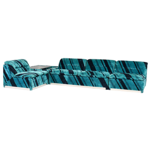 Saporiti P10 Proposals Modular Sofa by Giovanni Offredi, 1970s, Set of 4