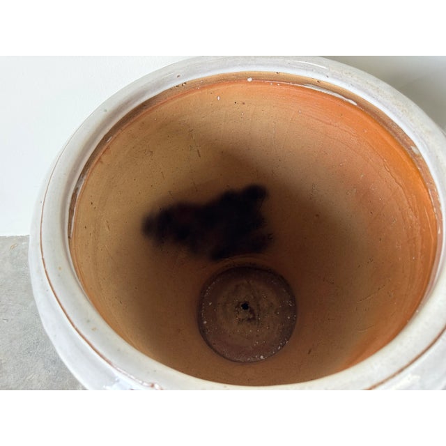 Vintage French - Style Urn Shape Terracotta Planters - a Pair For Sale - Image 9 of 12