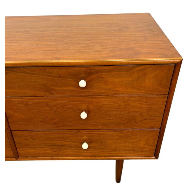 1970s Kipp Stewart for Drexel Declaration Mid Century Modern 6 Drawer Dresser With Dovetail Construction For Sale In Seattle - Image 6 of 11
