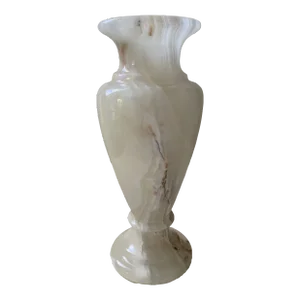 Transitional Honey Large Marble Onyx Vase