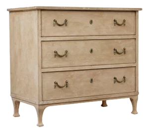 19th Century Swedish Painted Pine Chest of Drawers, 1880s