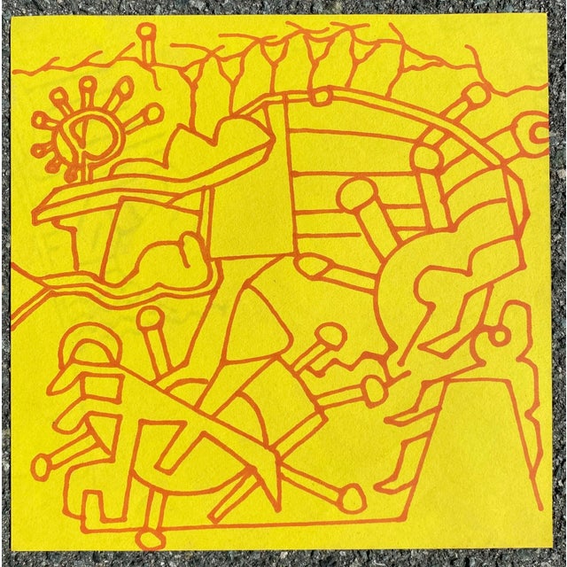 Marker on paper from the estate of Atlanta self taught outsider artist Laurence Stuart Connatser (1938-1996). Connatser...