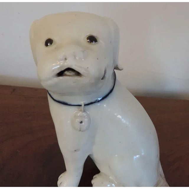 19th Century Chinese Blanc de Chine Porcelain Model of a Standing Dog For Sale - Image 4 of 11