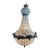 1970s French Louis XVI Rococo Charcoal Bronze Chandelier 1pc For Sale